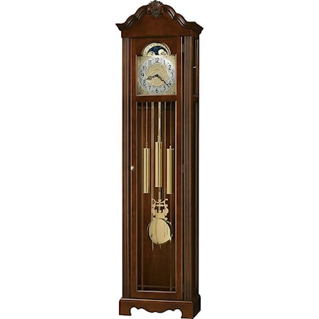 Nicea Grandfather Clock with Carved Shell