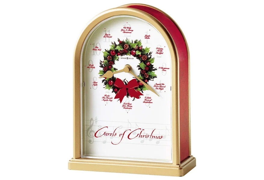 Table & Mantel Clocks Carols of Christmas Mantel Clock by Howard Miller at Jacksonville Furniture Mart