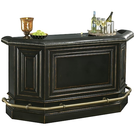 Burnished Black Bar Cabinet