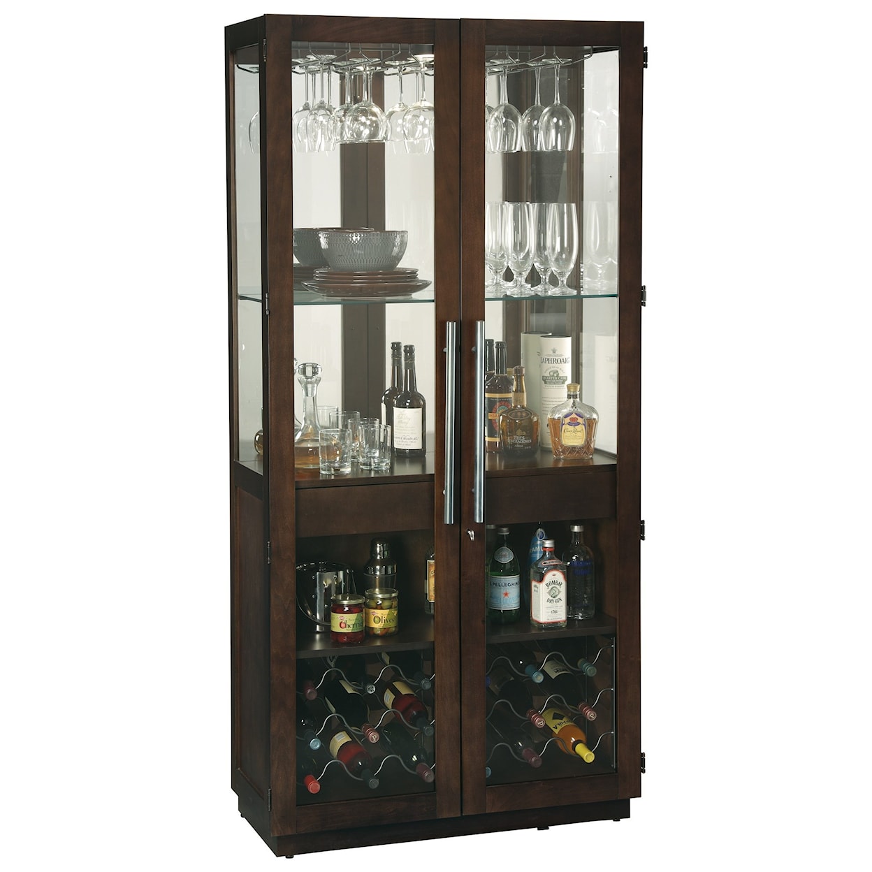 Howard Miller Wine & Bar Furnishings Chaperone Wine & Bar Cabinet