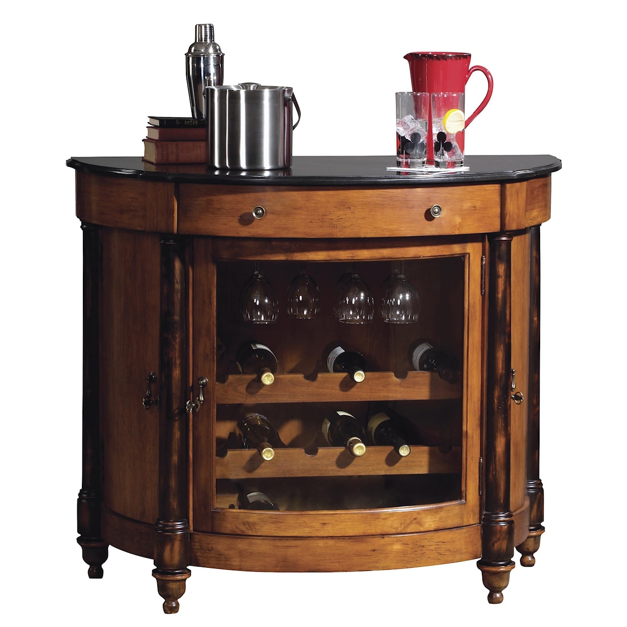 Howard Miller Wine & Bar Furnishings Merlot Valley Wine & Bar Cabinet