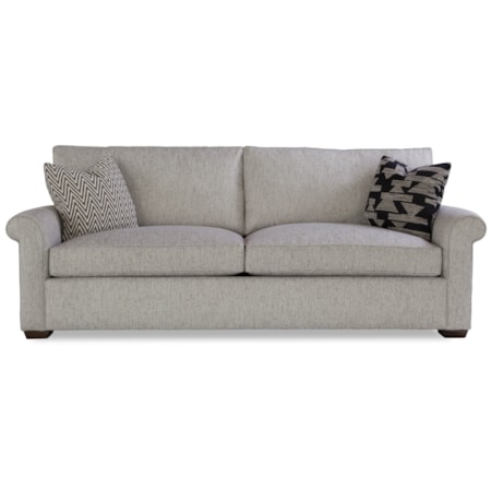 Two Cushion Sofa w/ Rolled Arms