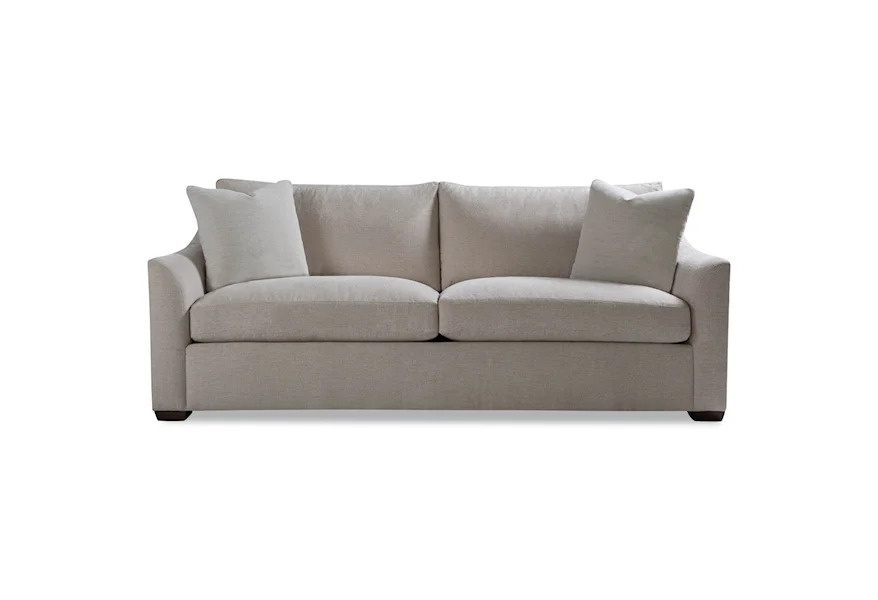 Plush Two Cushion Sofa w/ Flared Arm by Huntington House at Belfort Furniture