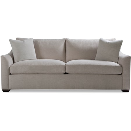 Two Cushion Sofa w/ Flared Arm