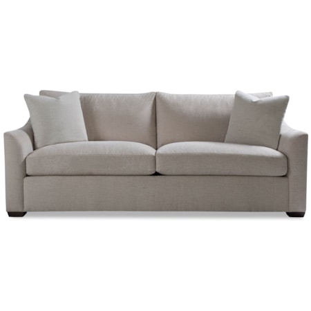 Two Cushion Sofa w/ Flared Arm