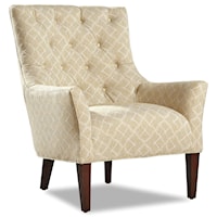 Transitional Chair with Tufting Back