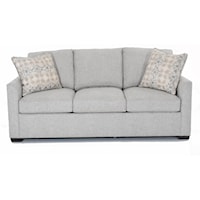 Casual 84" Sleeper Sofa with Tux Arms