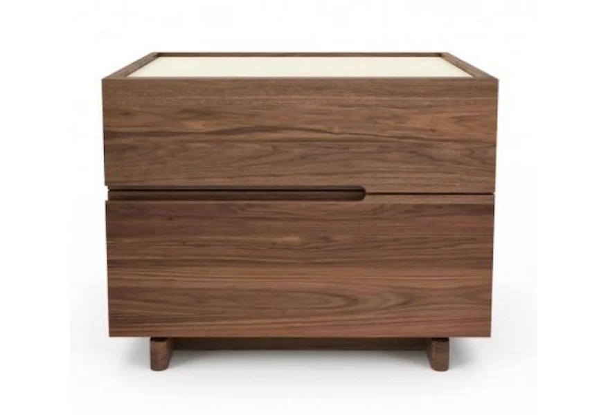 Nelson 2 Drawer Right Nightstand by Huppe at HomeWorld Furniture