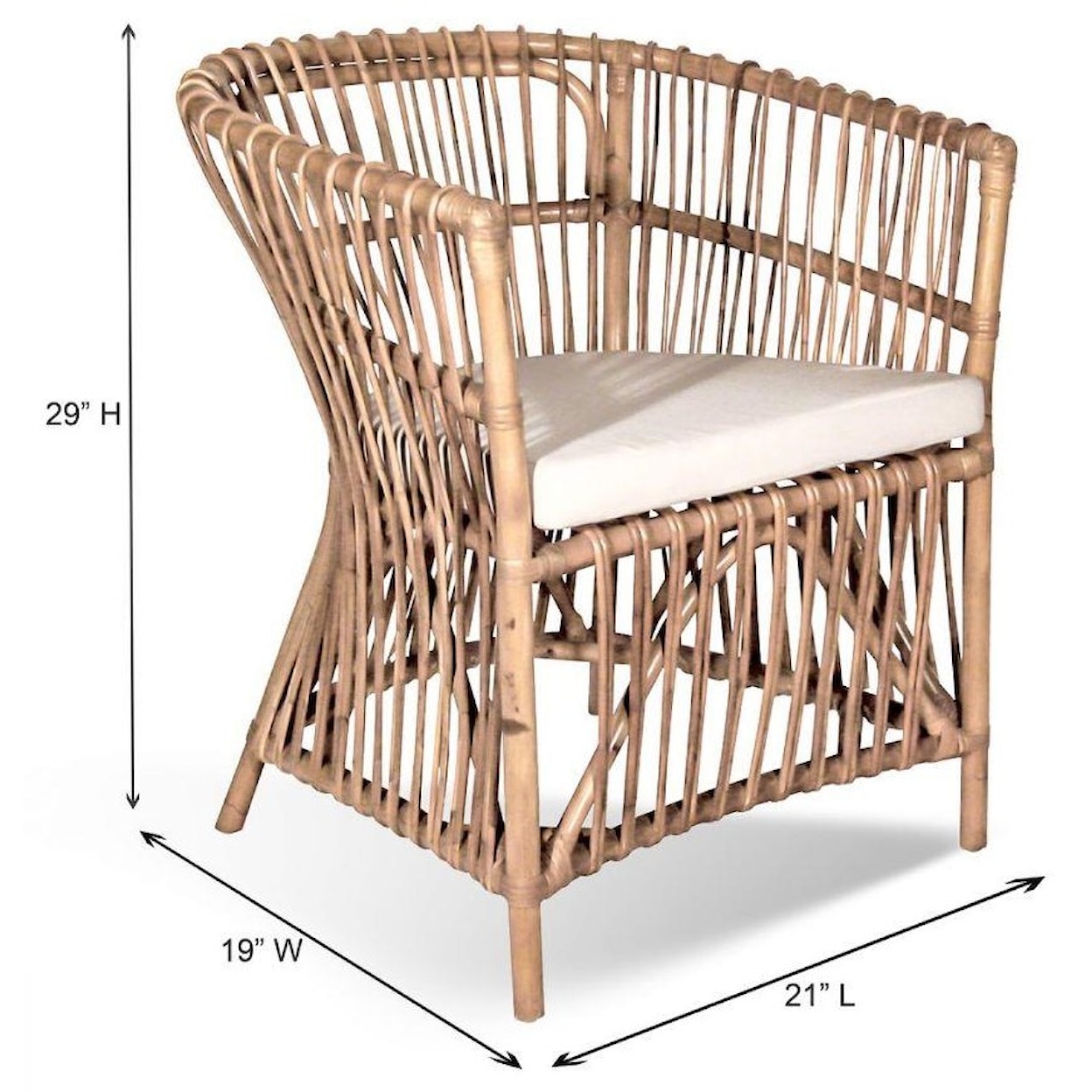 Ibolili Chairs Rattan Arm Chair
