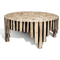 Black Accent Coffee Table, Round