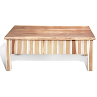 White Accent Coffee Table, Rect