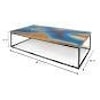 Ibolili Coffee Tables Island Blue Coffee Table