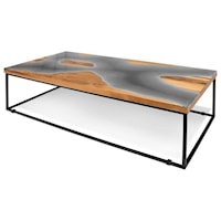 Cave Gray Coffee Table, Rect - Large