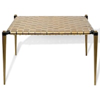 Woven Metal Coffee Table, Square