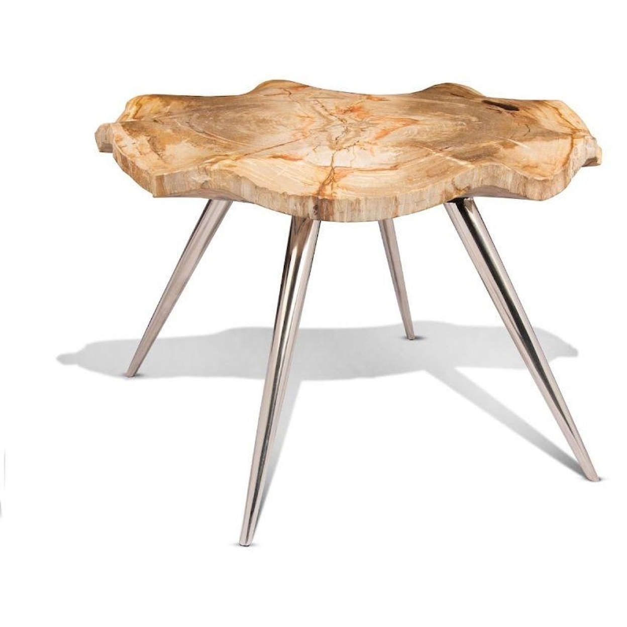 Ibolili Coffee Tables Petrified Wood Coffee Table