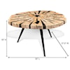 Ibolili Coffee Tables Petrified Wood Coffee Table