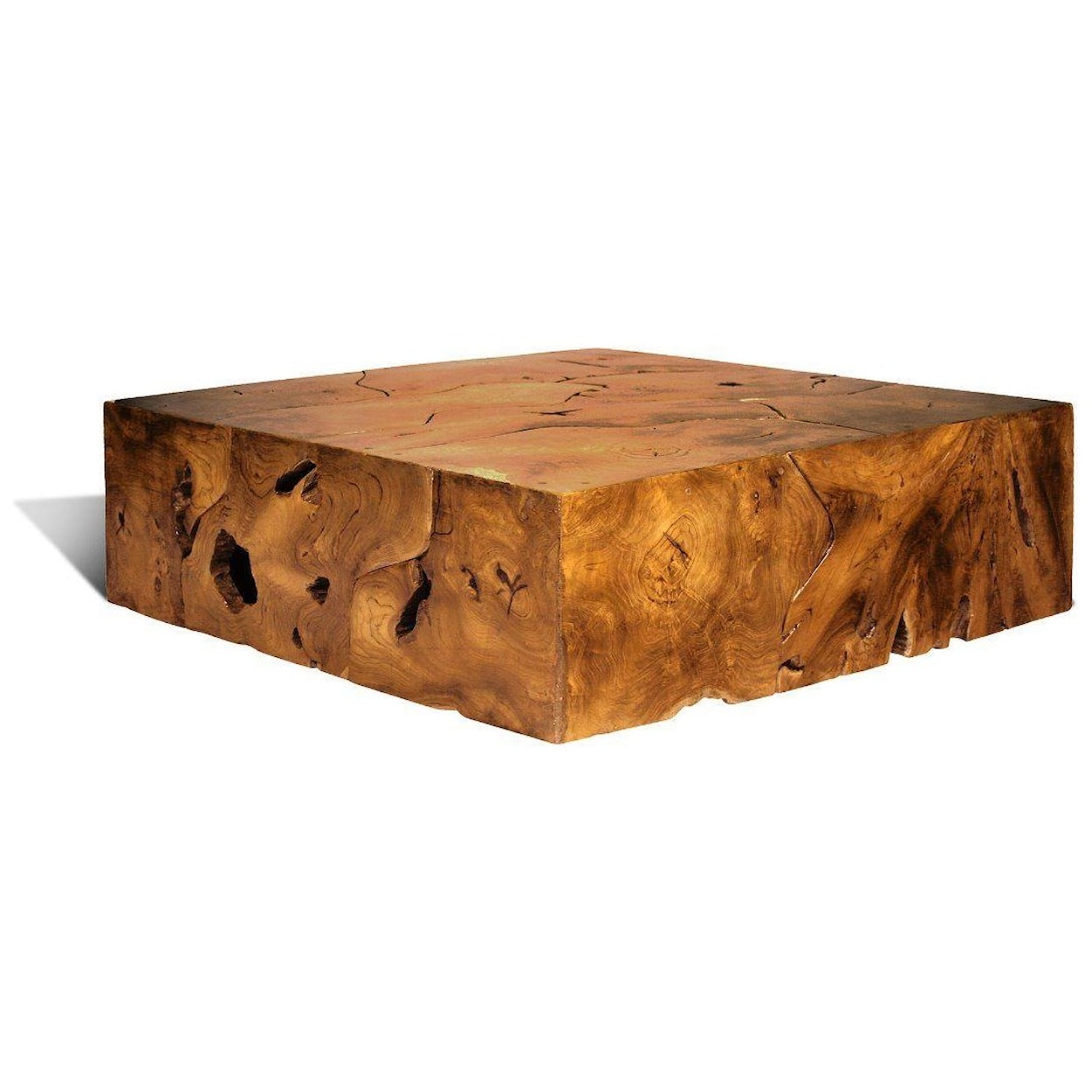 Ibolili Coffee Tables Teak Slice Coffee Table