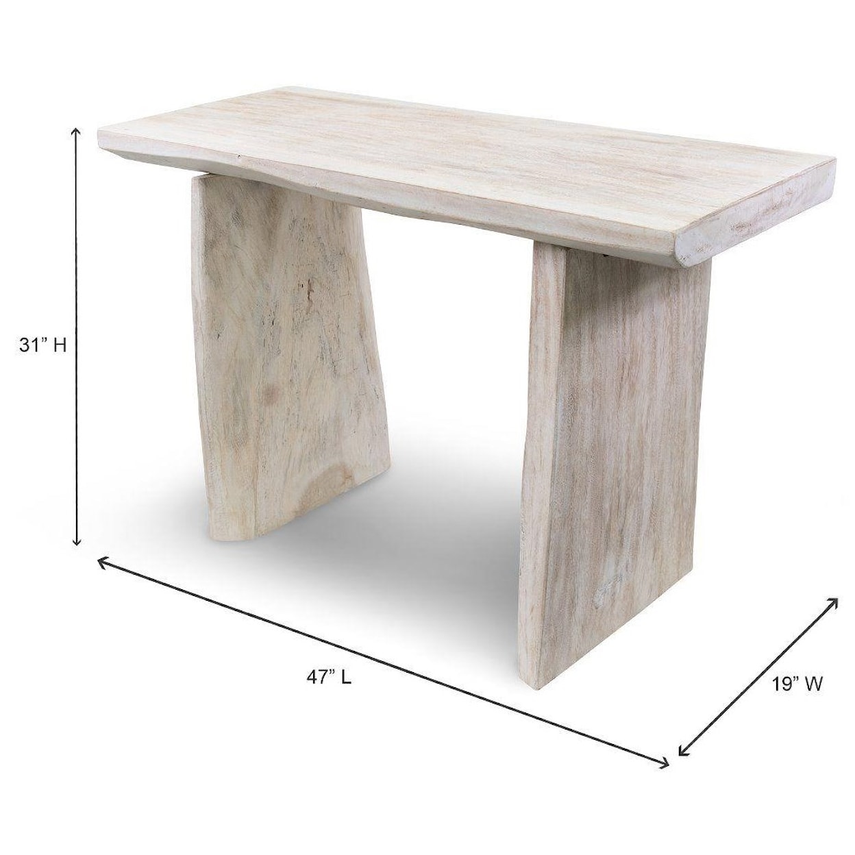 Ibolili Consoles and Other Tables Whitewash Console Table