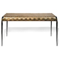 Woven Metal Console Table