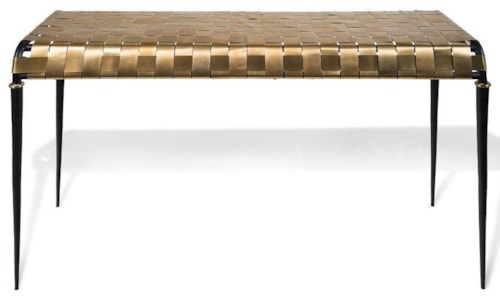 Woven Metal Console Table