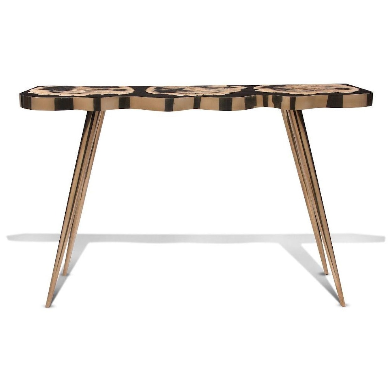 Ibolili Consoles and Other Tables Petrified Wood Console Table