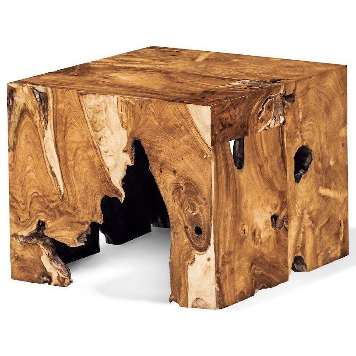 Ibolili Pedestals Teak Root Cube