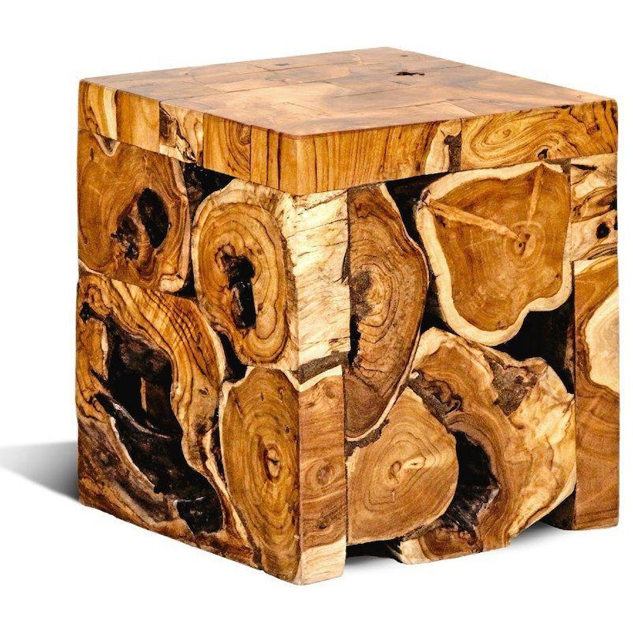 Ibolili Pedestals Teak Root Cube