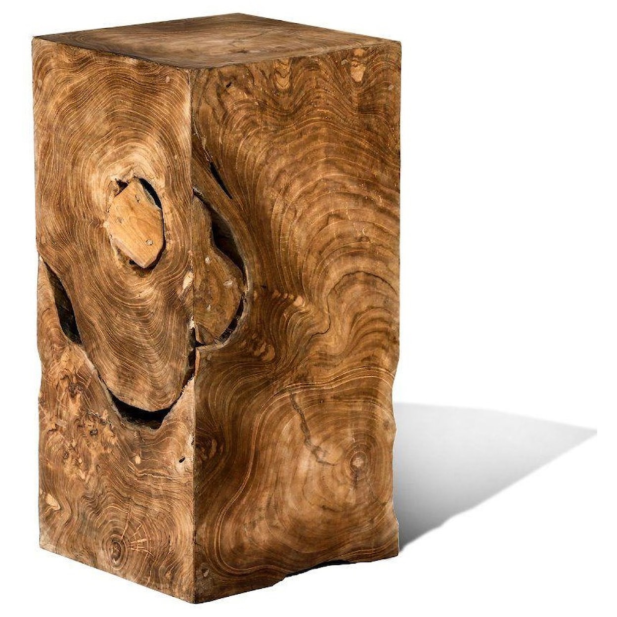 Ibolili Pedestals Teak Slice Pedestal