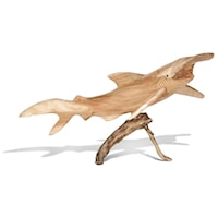 Jempinis Wood Handcarved Hammerhead Shark