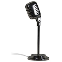 Sand Casted Aluminum Microphone on Stand