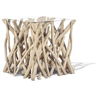 Natural Branch Side Table, Square