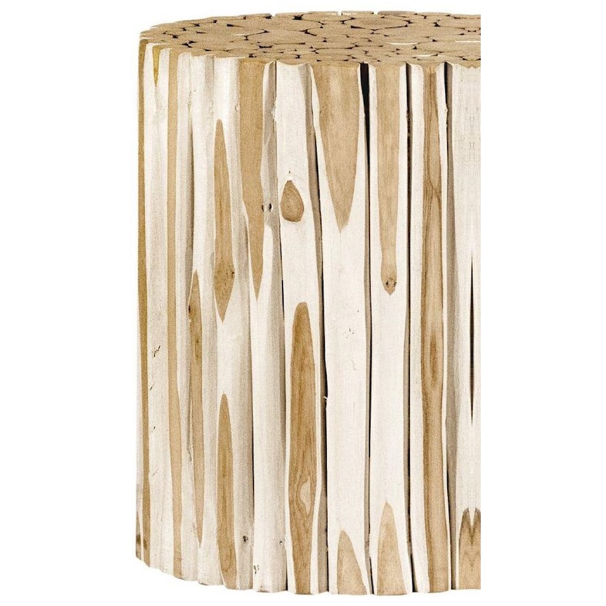 Ibolili Side Tables White Accent Table, Round - Small