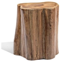 Teak Wood Tree Section Stool