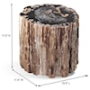 Ibolili Stools and Benches Live Edge Wood Stool,