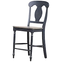 counter, stationary napoleon stool