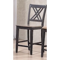 stationary counter stool