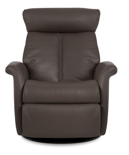 Large-Size Bella Relaxer Glider Rocking Recliner with Flip-Up Leg Rest & 360-Degree Swivel