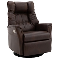 Triple Power Large Size Leather Recliner (Truffle)