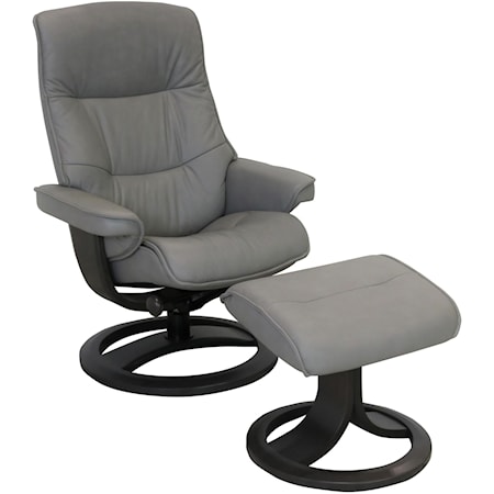 Nordic 66 Standard Reclining Chair and Ottom
