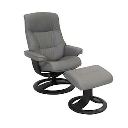 Nordic 66 Standard Reclining Chair and Ottom