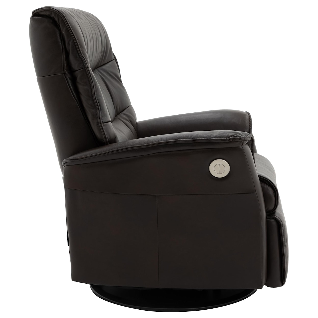 Norwegian Comfort PARAMOUNT Dark Brown Leather Medium Power Recliner