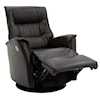 Norwegian Comfort PARAMOUNT Dark Brown Leather Medium Power Recliner