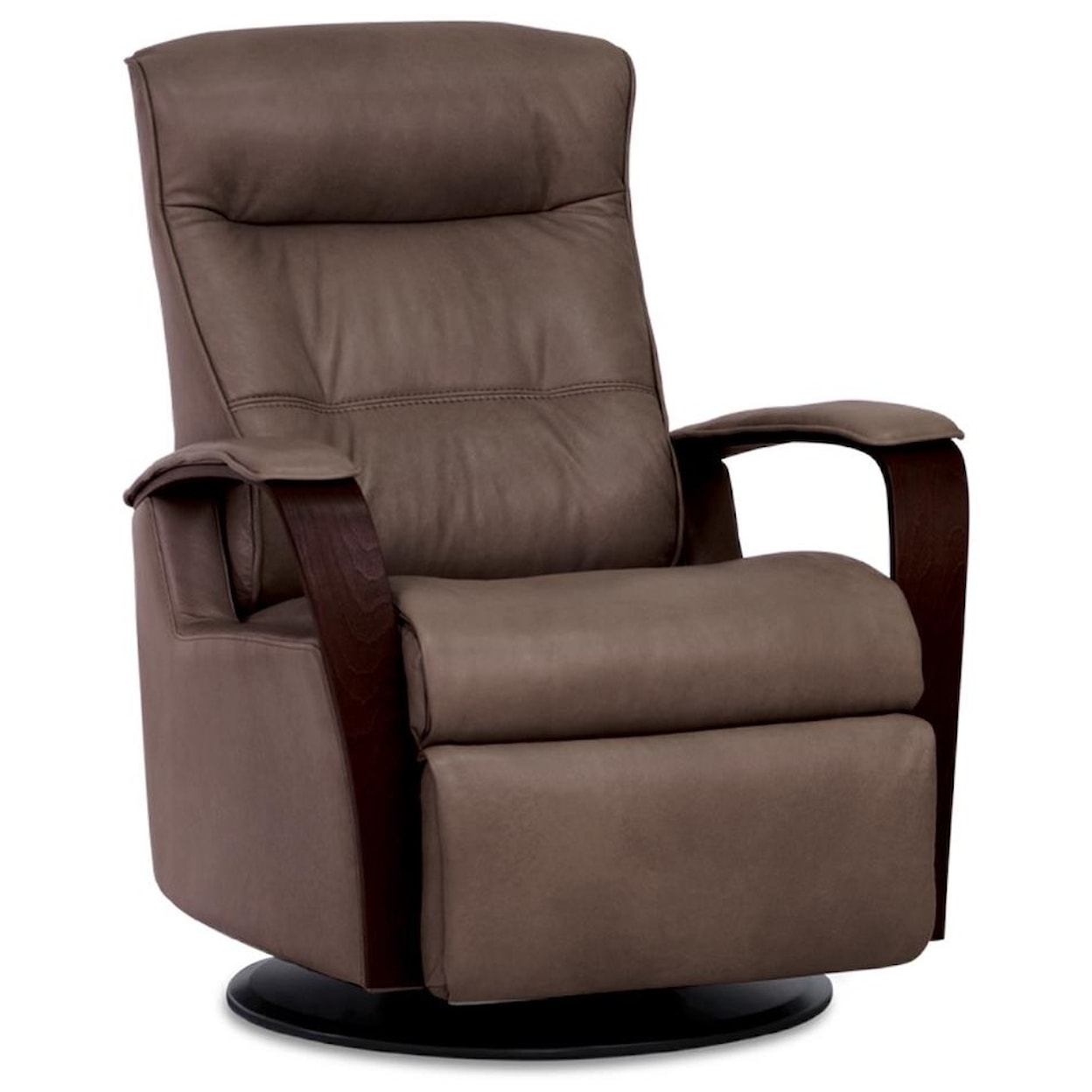 Norwegian Designs 21801 Recliner with Wood Arms