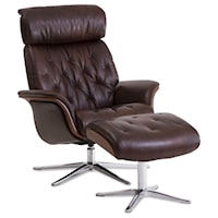 Recliner with Ergo-Tilt and Footstool