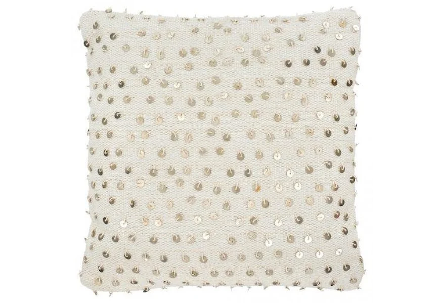 Pillow 20x20" White Souk Cushion by Indaba at Stoney Creek Furniture 