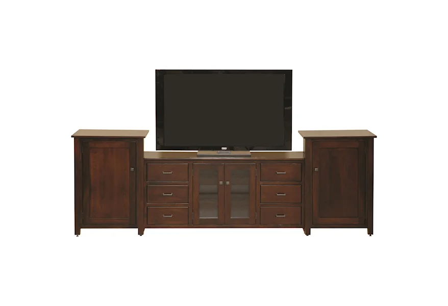 Entertainment Customizable TV Wall Unit by INTEG Wood Products at Saugerties Furniture Mart