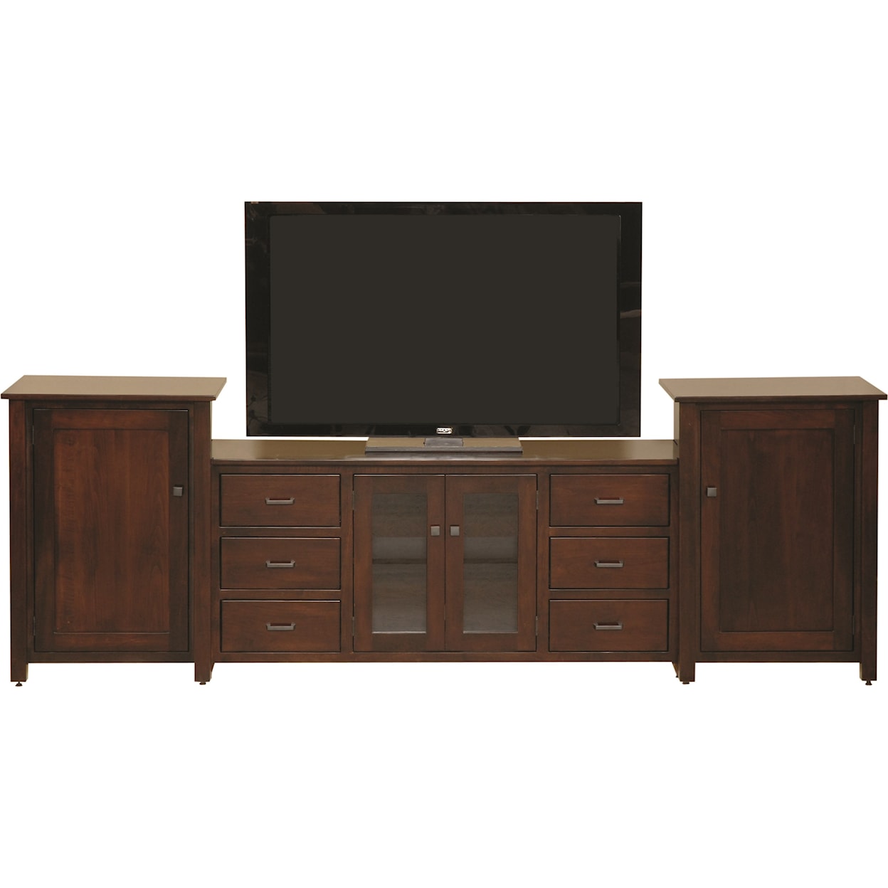 INTEG Wood Products Entertainment Customizable TV Wall Unit