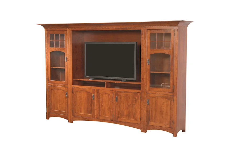 Entertainment Customizable Hamilton Wall Unit by INTEG Wood Products at Saugerties Furniture Mart