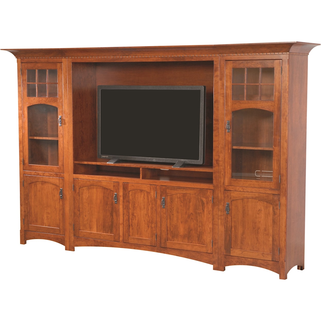 INTEG Wood Products Entertainment Customizable Hamilton Wall Unit