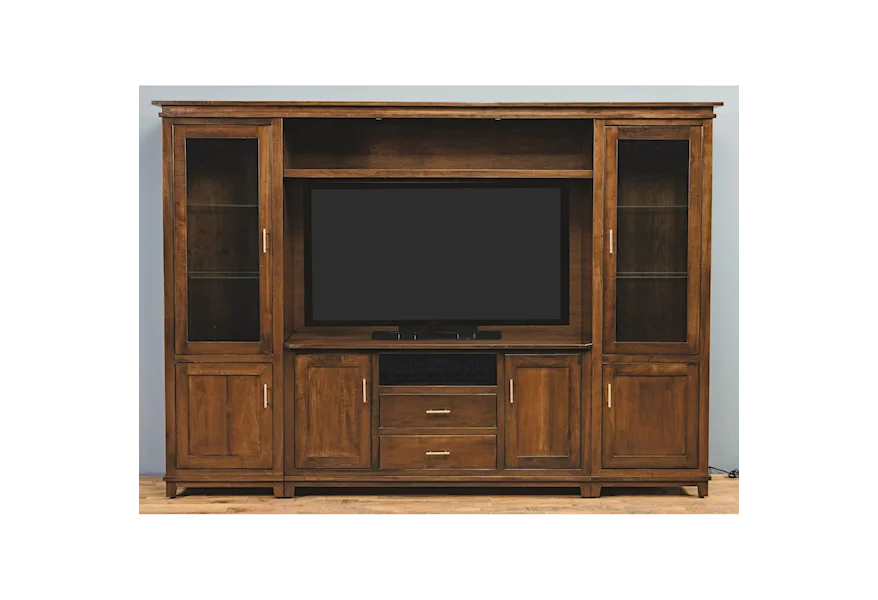 Entertainment Customizable Hilton Wall Unit by INTEG Wood Products at Saugerties Furniture Mart
